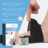 HOUKEA Anti-Swelling Foot Patch, Comfortable Support Wear Resistant Non-Slip Unisex Postural Corrective Foot Care Insoles