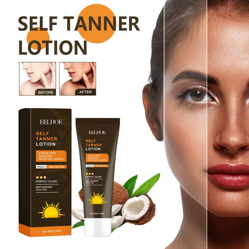 EELHOE Self Tanner Lotion - Outdoor Quick Tanning Hydrating Summer Care