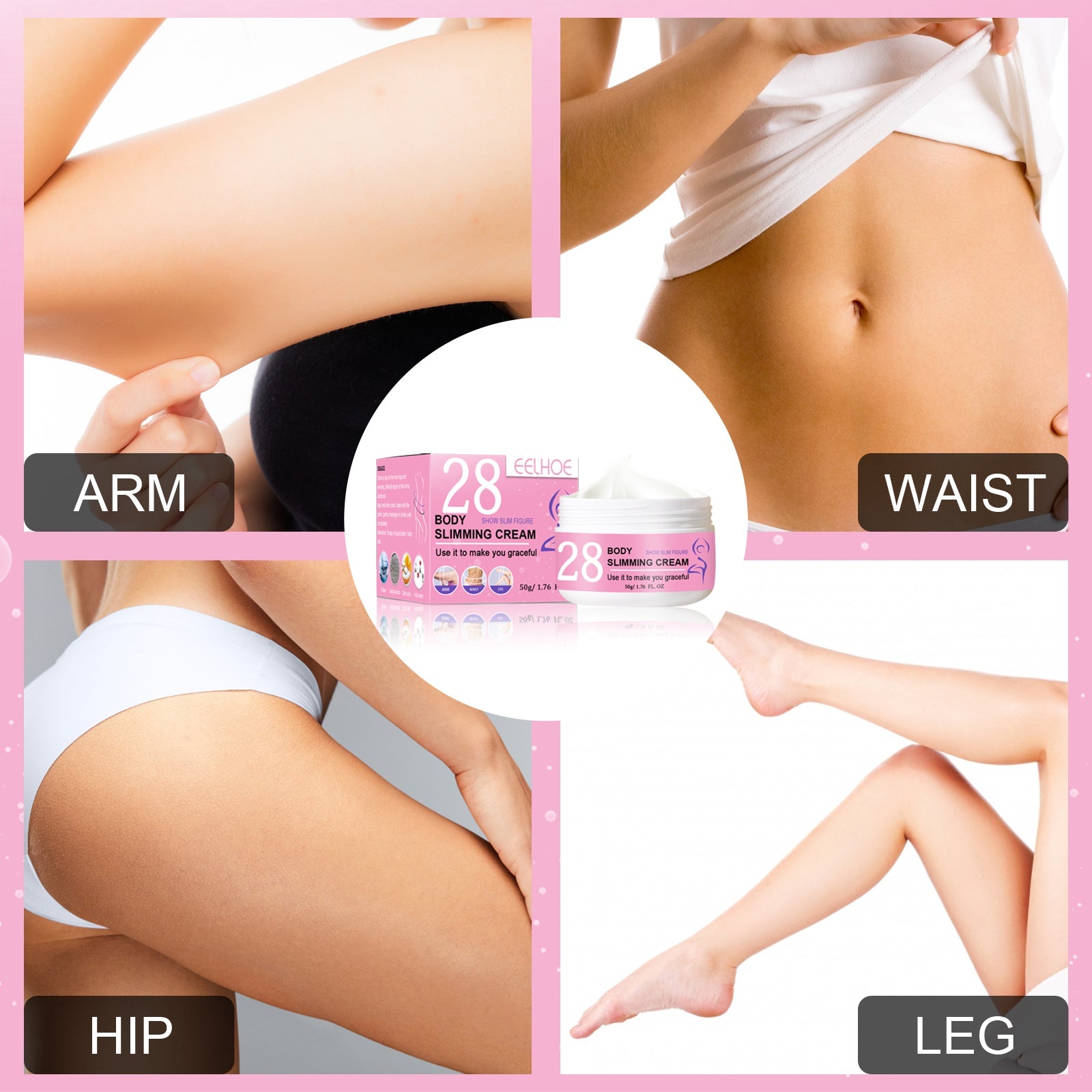 EELHOE Body Slimming Cream, Massaging Sculpting Firming Nourishing Tender Skin Slim Body Cream