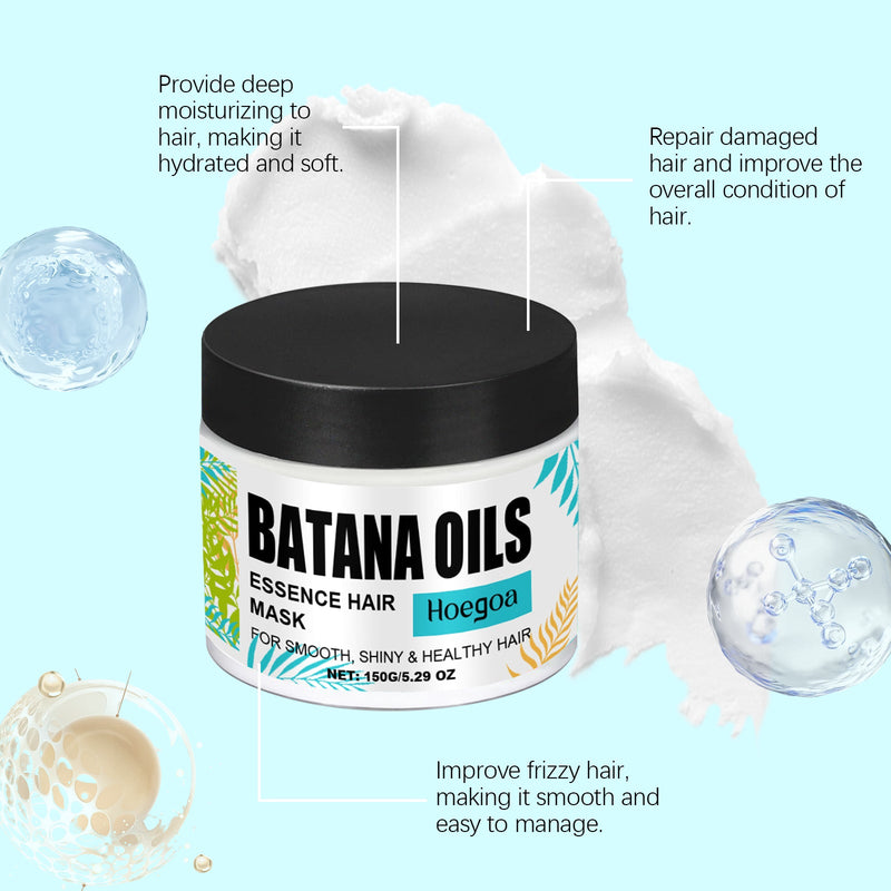 Hoegoa Batana Moisturizing Hair Mask, Gentle Care Moisturizing And Improving Hair Quality Gloss Hair Mask