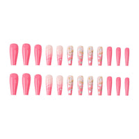 Wear The Same Type Of INS Shell Glitter Powder Spot Drill Nail Patch And Long Ballet Nail