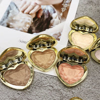 D.S.M Professional Highlighter Makeup Face Powder Highlighting Concealer Cosmetics Eyes Glow Kit Palette Bronzer and Highlighter