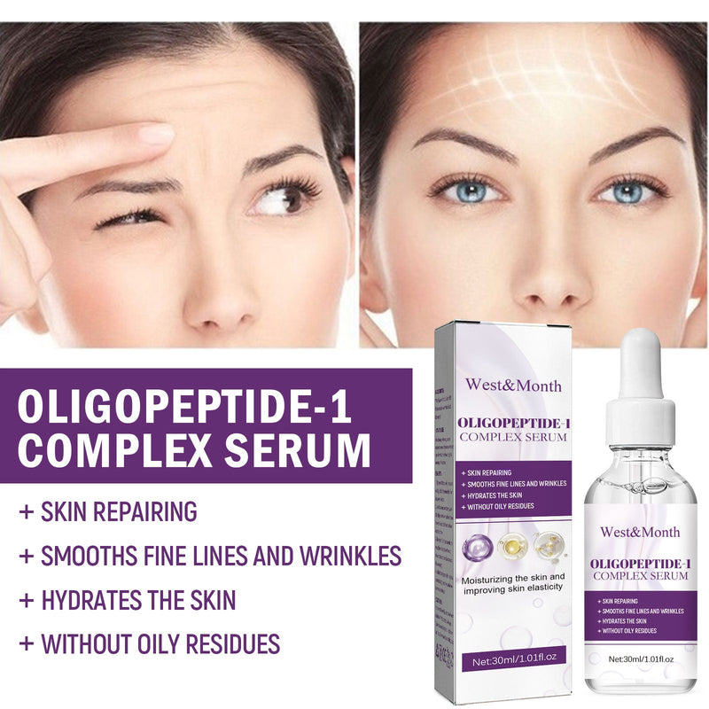 West&Month Oligopeptide-1 Complex Serum, Lighten Facial Fine Lines Moisturize And Firm Skin Essence