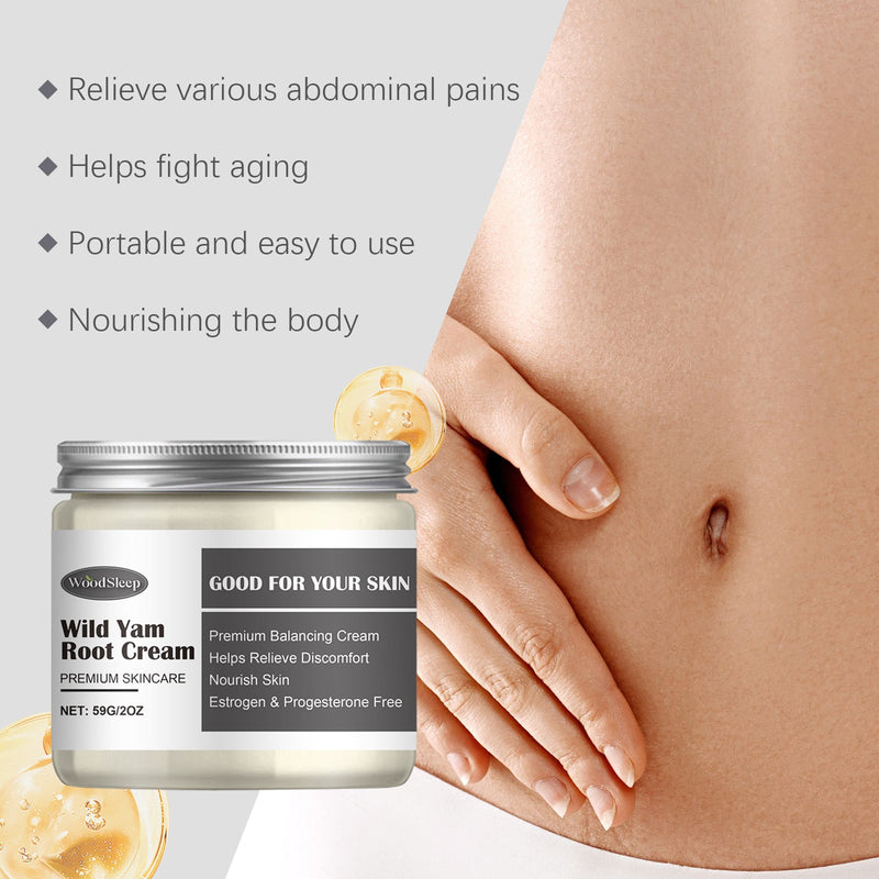 Woodsleep Herbal Soothing Body Cream - Gentle Daily Moisturizing Massage Care