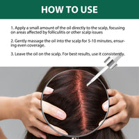 Scalp Serum, Deep Cleansing Follicle Dandruff Repair Hair Smoothing Treatment Essence