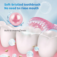 Explosion bead disposable toothbrush mini multifunctional with soft bristles dental floss toothpick