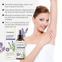 Viareline Lavender Refreshing Spray Sweat Deodorizer Body Refreshing Fragrance Natural Fragrance Refreshing