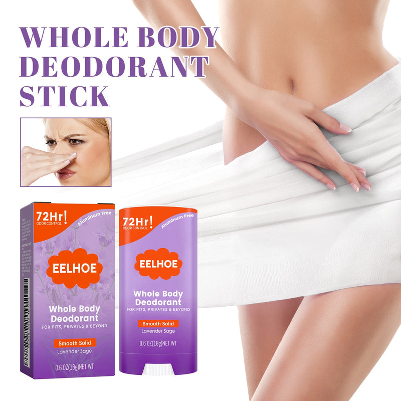 EELHOE Whole Body Deodorant, Keep Fragrance Fresh Fade Cover Body Odor Deodorant Stick