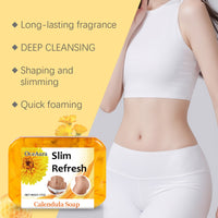 Oceaura Refreshing Calendula Soap, Refreshing, Light And Gentle Cleansing Skin Shaping Cleansing Soap