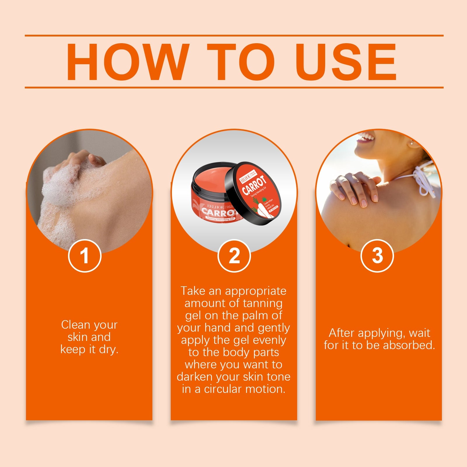 Carrot Black Gel Equalizes Skin Tone And Creates A Healthy Cream For Wheat Skin