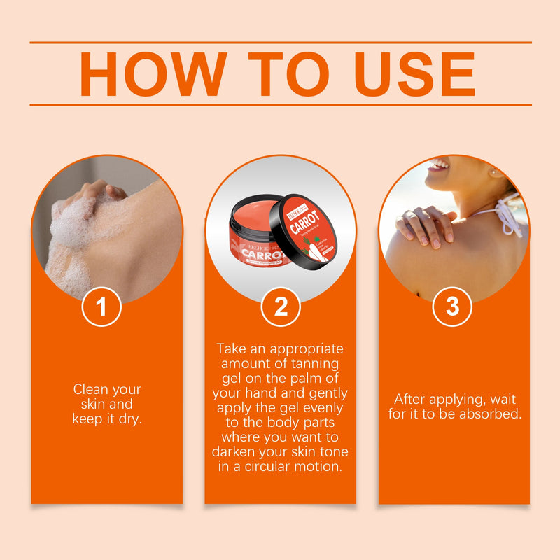 Carrot Black Gel Equalizes Skin Tone And Creates A Healthy Cream For Wheat Skin