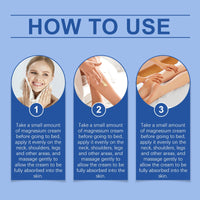 Sleep Magnesium Cream, Body Moisturizing And Refreshing Lavender Fragrance Care Sleep Body Lotion