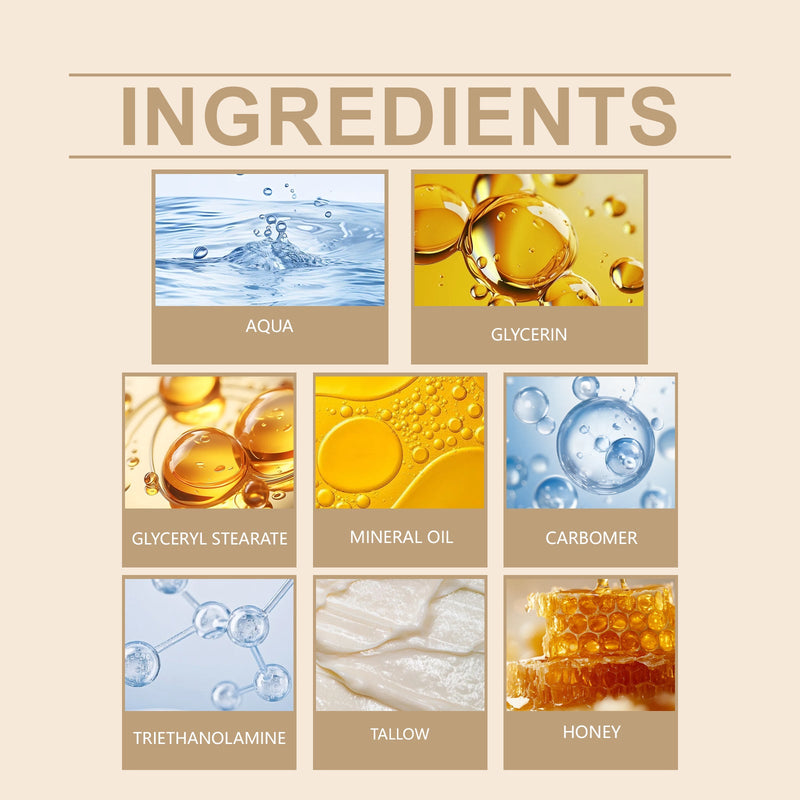 WoodSleep Tallow Honey Skin Moisturizer Hydrates Dry, Nourishes And Improves Skin