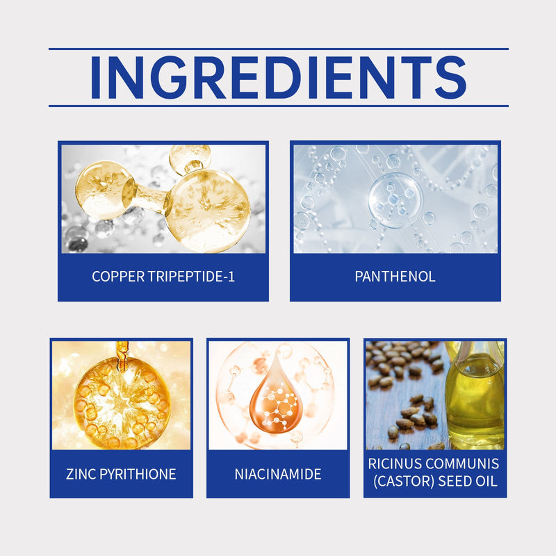Jaysuing Copper Peptide Hair Care Shampoo Nourishes Scalp Hair Follicles Smooth Hair Roots Moisturizing Moisturizing Shampoo
