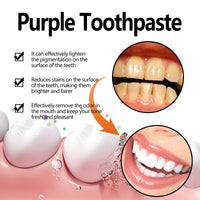 Purple Toothpaste, Deep Cleaning Tartar Stains Odor Fresh Breath Toothpaste