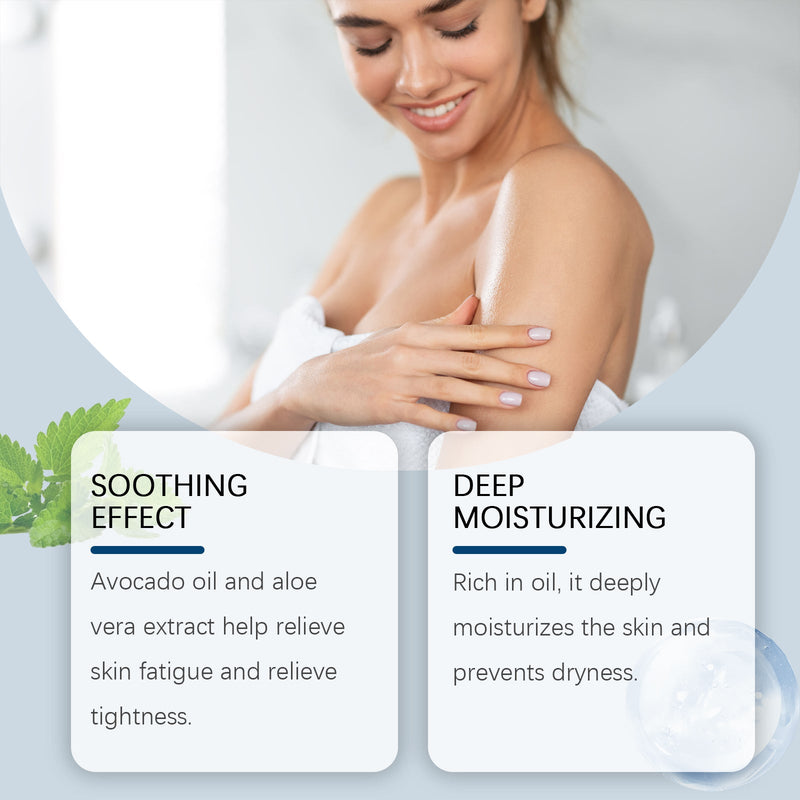 OUHOE Sports Soothing Shower Lotion Moisturizes And Cleanses Body And Skin With A Refreshing And Non-Sticky Shower Lotion