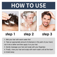 East Moon Men's Shampoo Deep Clean Moisturizing Root And Scalp Massage Nourishing Treatment Shampoo