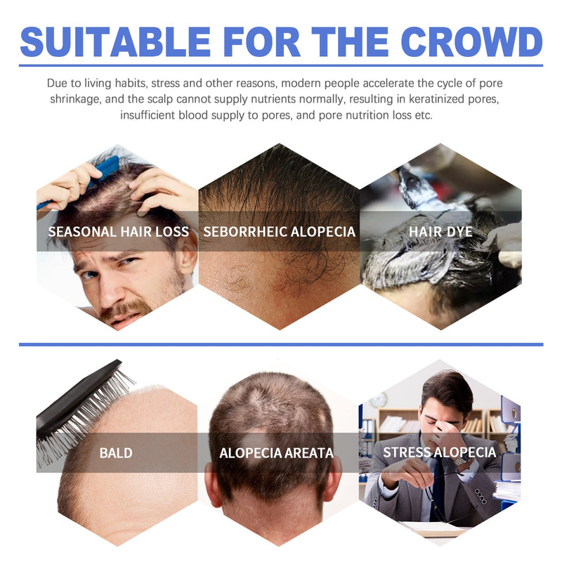 OUHOE Men's Dense Hair Foam Mousse, Clean Repair Hair Root, Dense And Moisturizing Hair Mousse