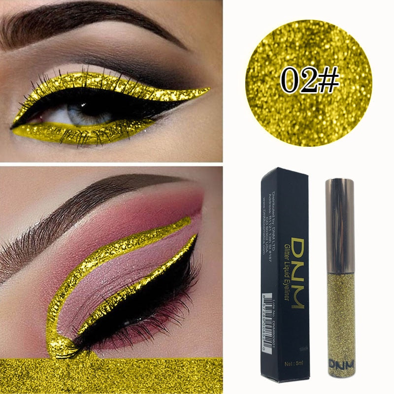 16 Colours Shiny Pearlescent Metallic Eyeliner Eyeshadow Pen Glitter Matte Liquid Eyeliner Waterproof Lasting Maquiagem TSLM1