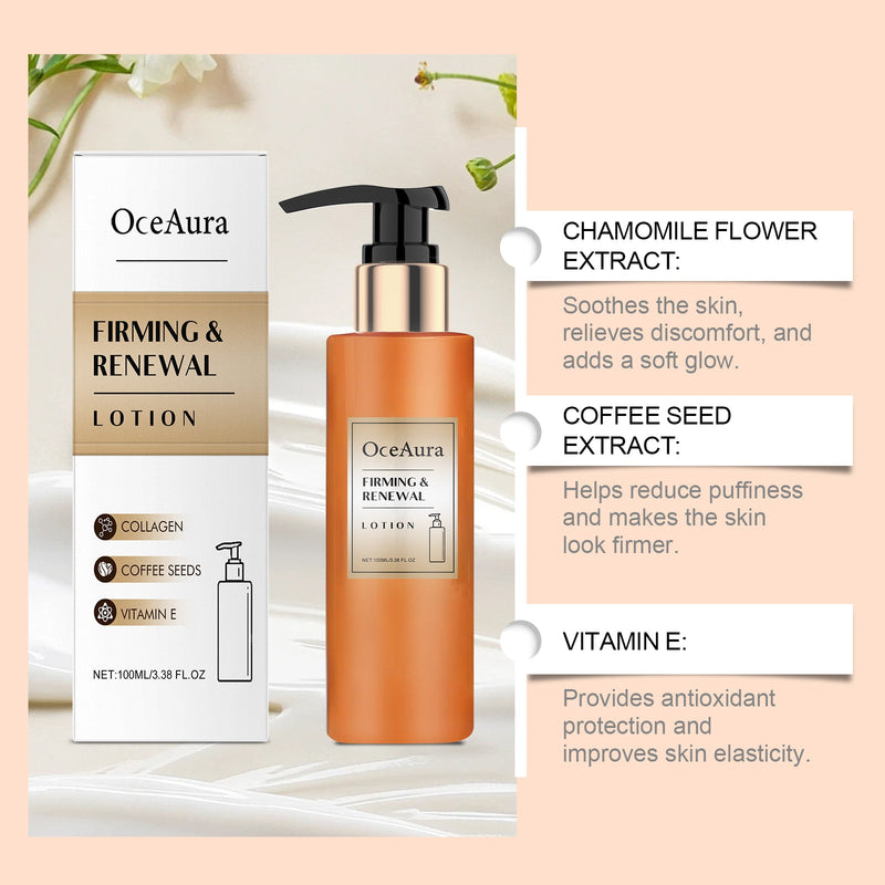 Firming Skin Care Lotion Moisturizes Fine Lines And Softens Facial Skin