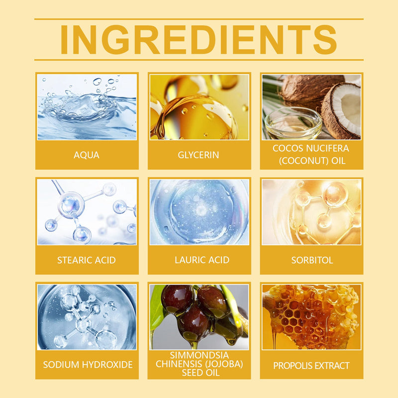 OceAura Propolis Beauty Bath Soap, Gently Nourishes And Cleanses Body Skin With Delicate And Fragrant Bath Soap