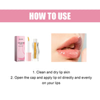 Honey Infused Lip Oil, Moist lips fade lip lines anti cracking and peeling wet lips