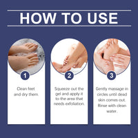 OceAura Foot Exfoliating Gel Gentle Moisturizing Care Softens Foot Skin Dead Skin Foot Gel