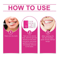 Oralhoe Teeth Whitening Adhesive For Cleaning Mouth Stains Tartar Teeth Yellow Teeth Whitening Portable Adhesive