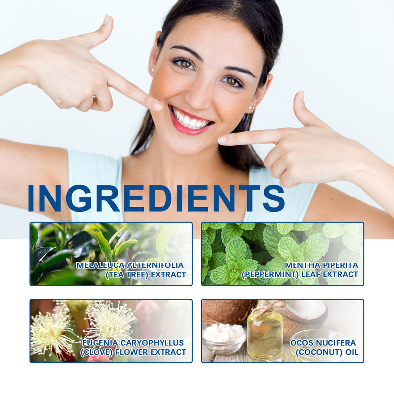Coconut Mint Mouth Wash, Remove Stains Remove Odors Clean Mouth Whitening Teeth Oral Care