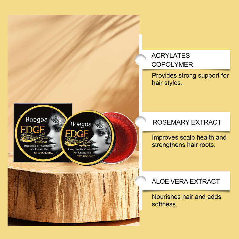 Hoegoa Broken Hair Styling Wax, Broken Hair Lanugo Hair Styling Bangs Hair Styling Hair Finishing Natural Gloss Treatment Wax
