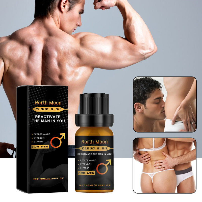 Cloud 9 Oil, Men's Body Care Moisturizing And Enhancing Long-Lasting Massage Essential Oil