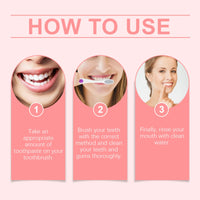 Oralhoe Brightening Fresh Breath Toothpaste Cleaning Care Teeth Brightening Remove Stains Oral Care Herbal Toothpaste