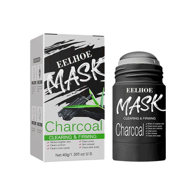 Green Tea And Eggplant Solid Mask, Facial Deep Cleansing, Moisturizing And Firming Skin Smear Mud Mask Stick