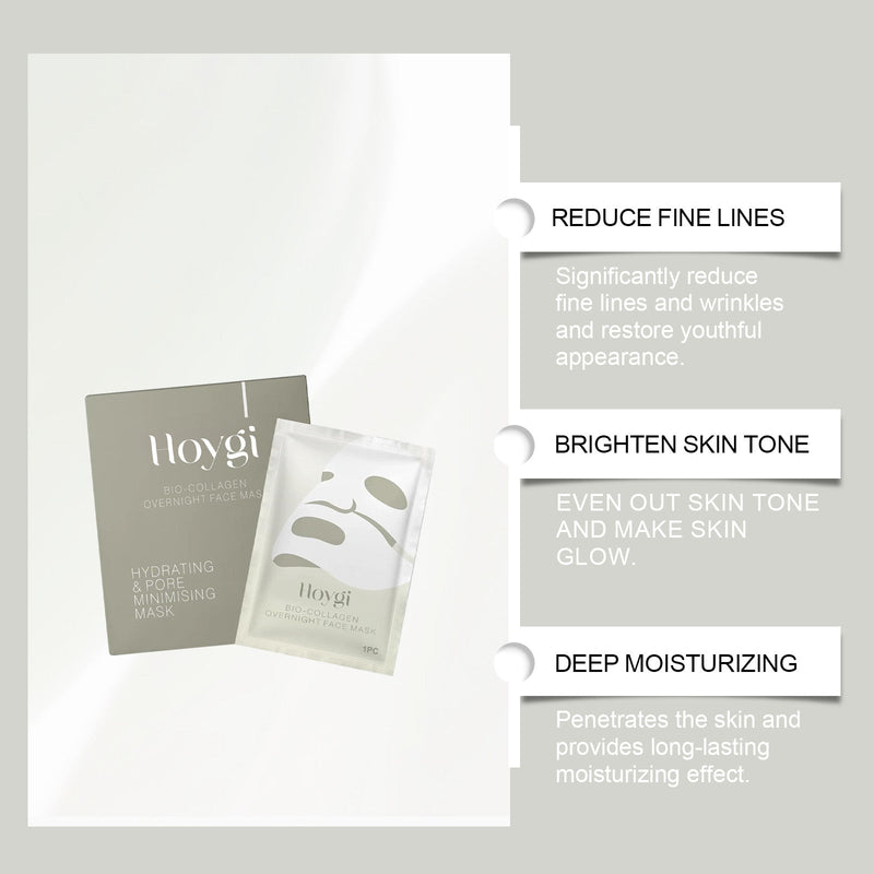 Hoygi Collagen Moisturizing Mask (Box Set) Firming Skin Care Moisturizing Hydrating Facial Lifting Care Mask