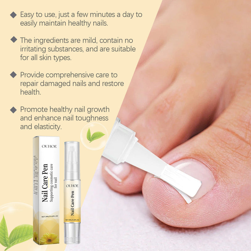 Ouhoe Grey Nail Care Solution Gently Repair Firm Grey Nails Thickening Nails Moisturizing For Healthy Nails