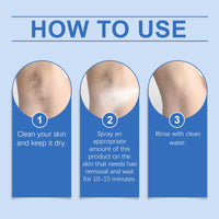 OceAura Mousse Hair Removal Spray Gentle Non-Irritating Moisturizing Moisturizing Smooth Body Skin Delicate Hair Removal