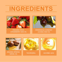 Strawberry Moisturizing Oil, Moisturizing Elastic Firming, Smoothing Fine Lines And Nourishing Skin Body Massage Oil