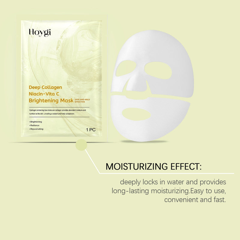 Hoygi Nicotinic Acid Vitamin C Whitening Mask (Bag) Facial Moisturizing, Hydrating, Tender, Anti-Wrinkle, Repairing And Brightening Skin Care Mask