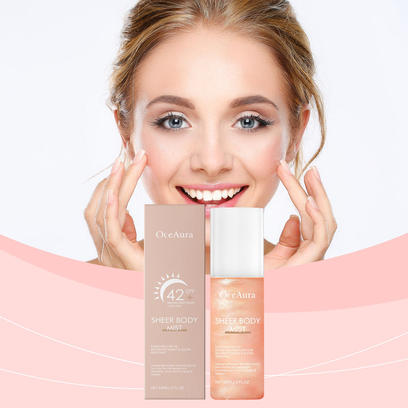 OceAura Body Protection Spray, Summer Outdoor Uv Protection Moisturizing Refreshing Non-Sticky Spray