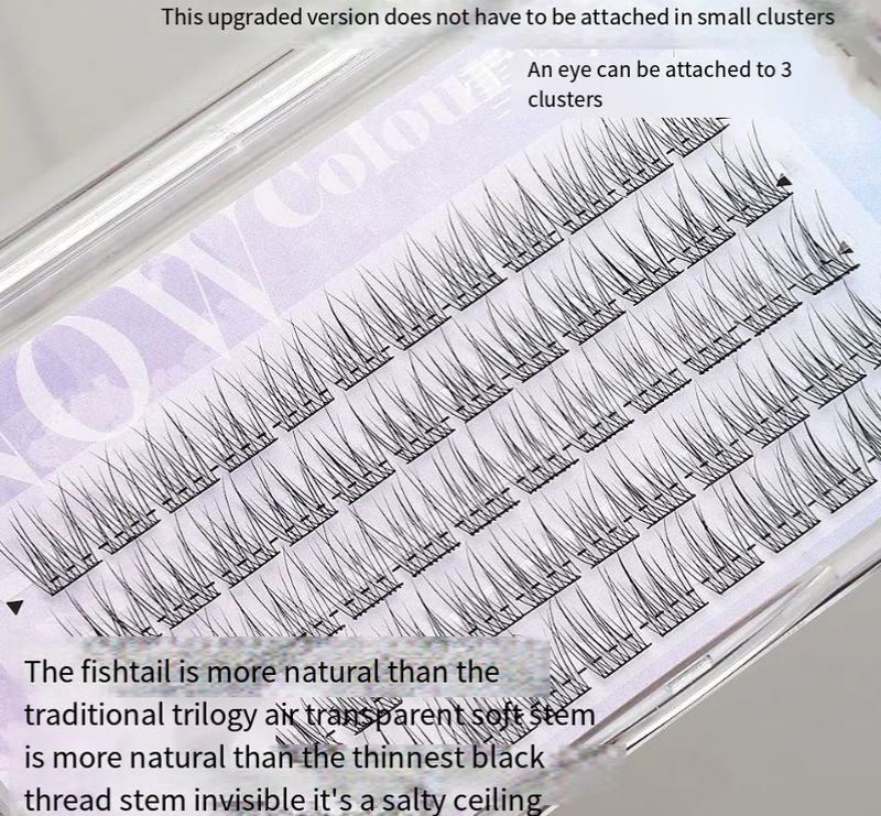 Lazy Fish Tail False Eyelashes Trilogy Natural Simulation Thick Single Cluster Lazy Series Deviruchi Eyelashes