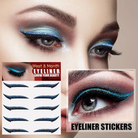 West&Month Eyeshadow Stage Makeup Eye Makeup European And American Eyeliner Self-Adhesive Double Eyelid Eye Makeup
