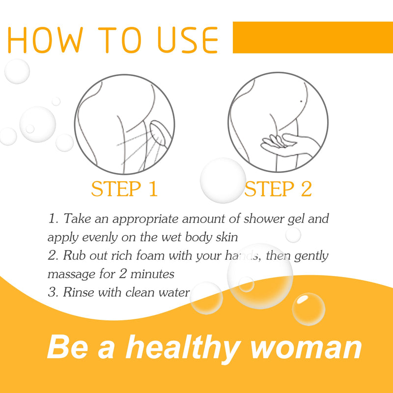 EELHOE Feminine Wash With Sunflower Oil, Body Cleansing Skin Refreshing Oil Control Moisturizing Long-Lasting Fragrance Shower Gel