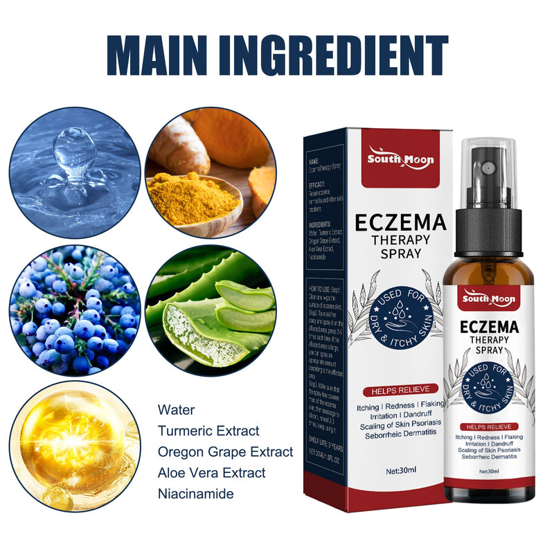 South Moon Eczema Therapy Spray, Repair Skin Redness And Itchiness Cowskin Moss Care Spray