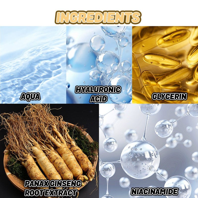 Ginseng Anti-Aging Roller, Moisturizing And Smoothing Fine Lines And Crow's Feet Skin Firming And Anti-Wrinkle Essence