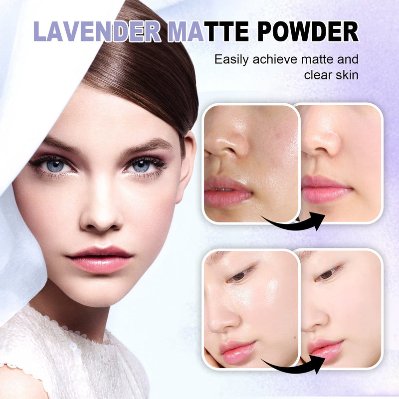 Matte Finishing Powder, Natural Lasting Concealer Oil Control Light Light And Easy To Remove Makeup Finishing Powder