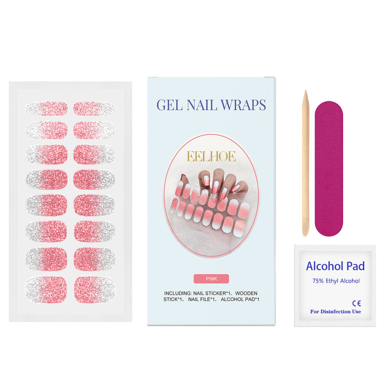 Soft Gel Nail Sticker Set Nail Paper Mini Fresh Shimmer Minimalist Soft Nail Sticker