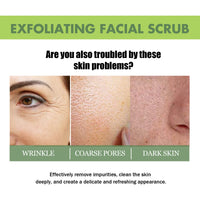 Exfoliating Facial Scrub, Deep Cleaning Removes Impurities From Fine Lines Firming Delicate Refreshing Smooth Cream