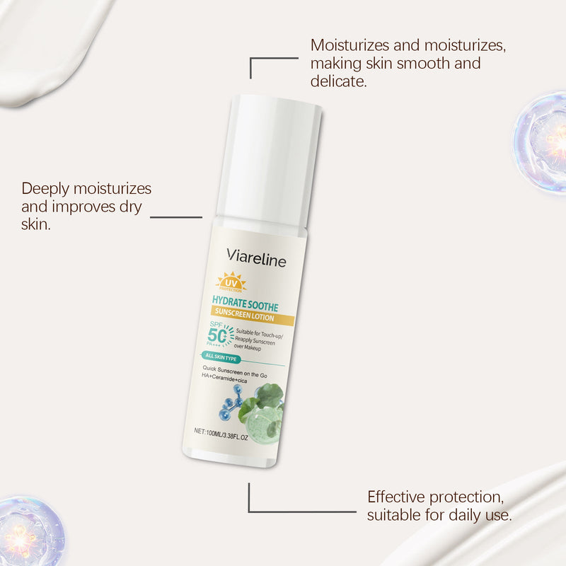Viareline Moisturizing Protective Emulsion Hydrates And Moisturizes The Water Temperature, Refreshing And Comfortable Care For The Skin