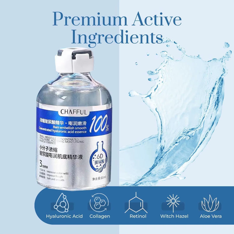 2Pcs Hyaluronic Acid Facial Essence Deep Moisturizing Facial Skin Essence Korean Skin Care Products Reduces Dry Skin