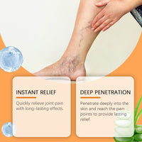 Houkea Bee Venom Leg Care Cream Gently Moisturizes Body Skin And Relieves Blue Veins And Bumps On Legs